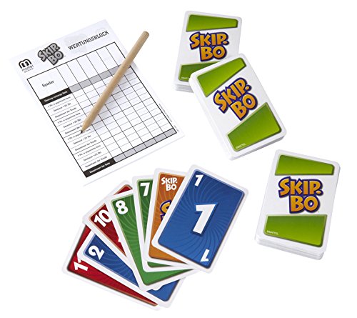 Mattel Games L3671 - Juego de cartas Skip-Bo Deluxe