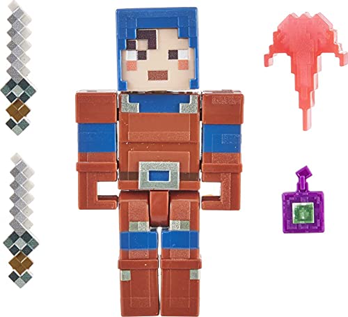 Mattel Minecraft- Minecraft Dungeons Figura de Juguete de 8cm Hex acción (GNC25)