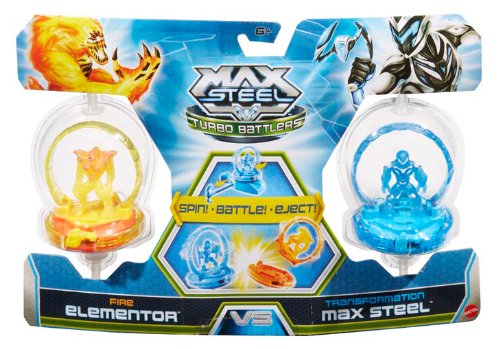 Max Steel - Turbo luchadores, pack de 2 (Mattel Y9483) , color/modelo surtido