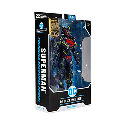 McFarlane DC Multiverse Figura de Acción Superman Energized Unchained Armor (Etiqueta Dorada) 18 cm (15173)