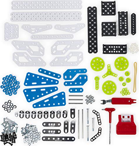 Meccano 6047097 - Kit de invenciones con Engranajes, con 2 Herramientas y 1 Perforadora Maker Tool - Juego de construcción - Juguete Infantil, a Partir de 10 años de Edad (versión en francés)