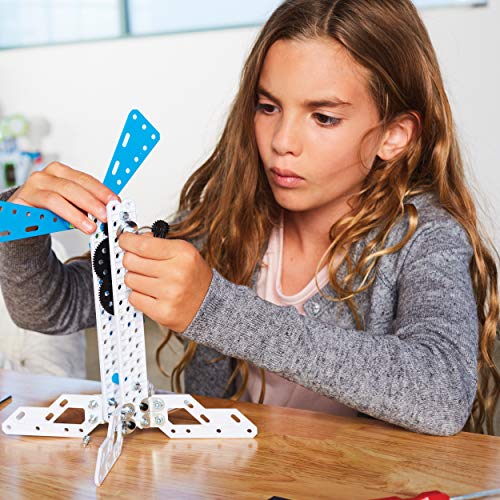 Meccano 6047097 - Kit de invenciones con Engranajes, con 2 Herramientas y 1 Perforadora Maker Tool - Juego de construcción - Juguete Infantil, a Partir de 10 años de Edad (versión en francés)