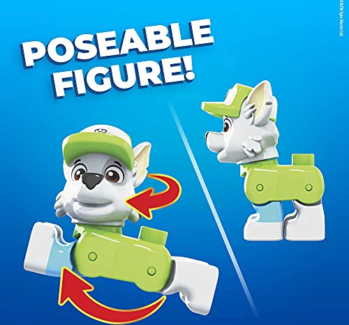 Mega Bloks La Patrulla Canina Camión de reciclaje de Rocky Vehículo de juguete de bloques de construcción, regalo para niños +1 año Mattel GYH93