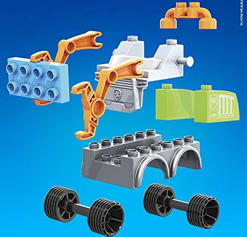 Mega Bloks La Patrulla Canina Camión de reciclaje de Rocky Vehículo de juguete de bloques de construcción, regalo para niños +1 año Mattel GYH93