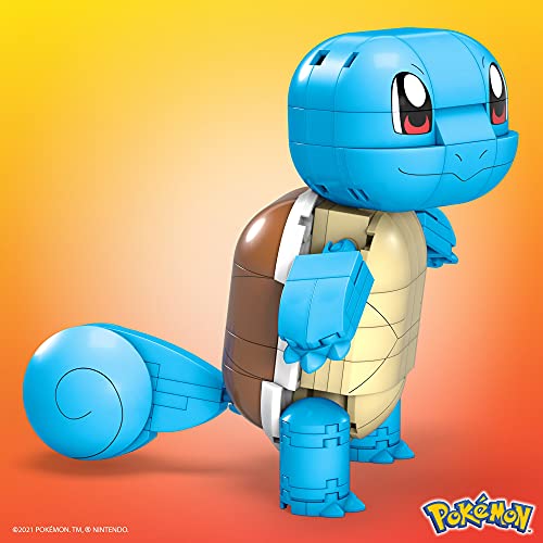 Mega Construx Pokémon Squirtle Figura de 180 bloques de construcción de juguete para niños +6 años Mattel GYH00