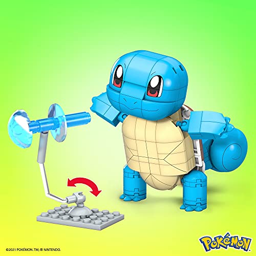 Mega Construx Pokémon Squirtle Figura de 180 bloques de construcción de juguete para niños +6 años Mattel GYH00