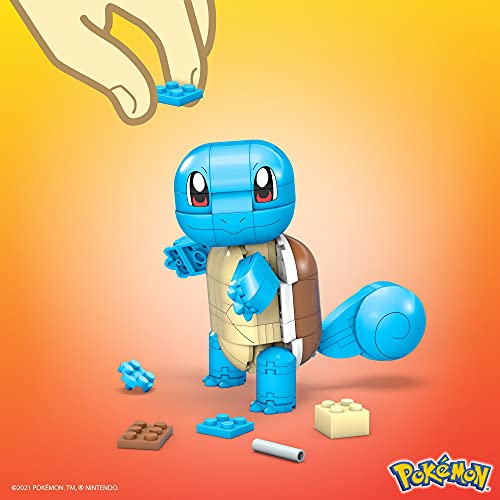 Mega Construx Pokémon Squirtle Figura de 180 bloques de construcción de juguete para niños +6 años Mattel GYH00