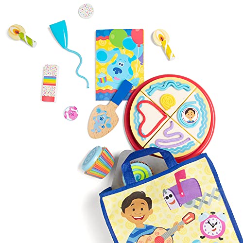 Melissa & Doug Blue's Clues & You! Set de Juego de Fiesta de Cumpleaños, de Madera (38 Piezas)