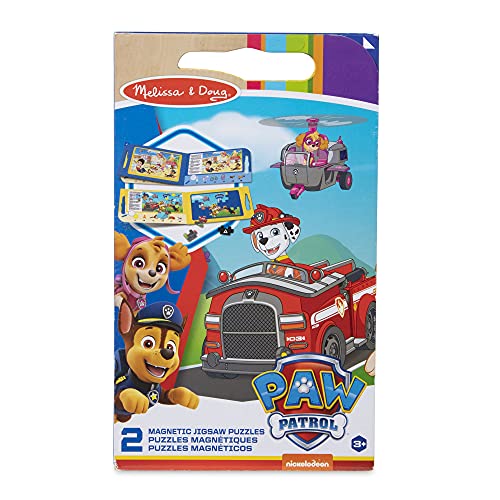 Melissa & Doug PAW Patrol Rompecabezas Magnéticos de Llevar (2 Rompecabezas de 15 Piezas)