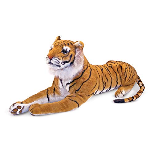 Melissa & Doug Tiger Giant Leones y Otros felinos Grandes Juguete de Pluche, Multicolore, 1.70m, 3+ Años