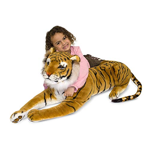 Melissa & Doug Tiger Giant Leones y Otros felinos Grandes Juguete de Pluche, Multicolore, 1.70m, 3+ Años