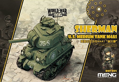 Meng WWT de 002 – Maqueta de U.S. Medium Tank m4 a1 Sherman