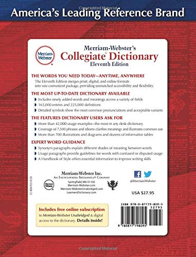 Merriam-Webster's Collegiate Dictionary, Eleventh Edition (Revised and Updated)