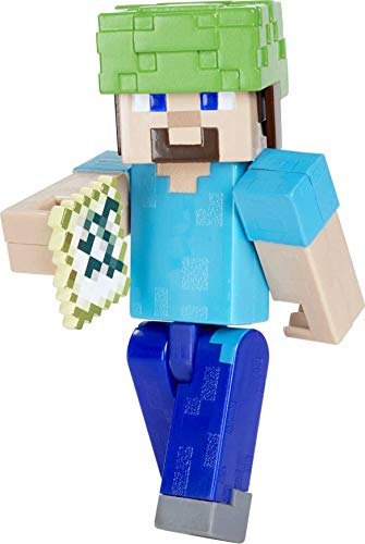 Minecraft Steve con accesorios Figura articulada de juguete, regalo para niños +6 años (Mattel GTP21)