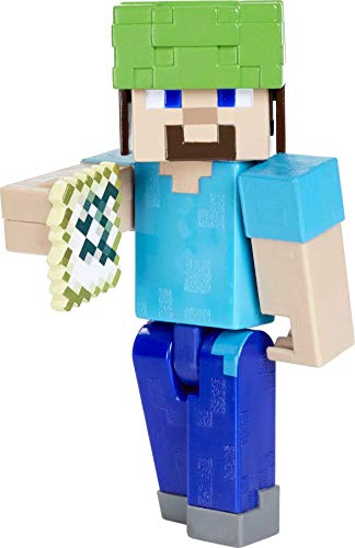 Minecraft Steve con accesorios Figura articulada de juguete, regalo para niños +6 años (Mattel GTP21)