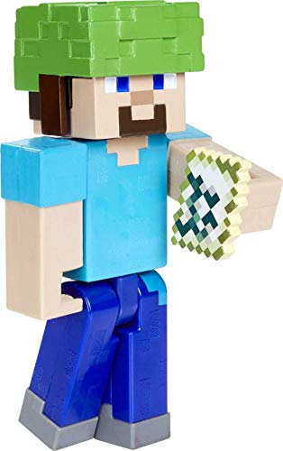 Minecraft Steve con accesorios Figura articulada de juguete, regalo para niños +6 años (Mattel GTP21)