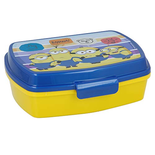 | Minions 2 | Sandwichera Para Niños Decorada - Fiambrera Infantil | Caja Para El Almuerzo Y Porta Merienda Para Colegio - Lonchera