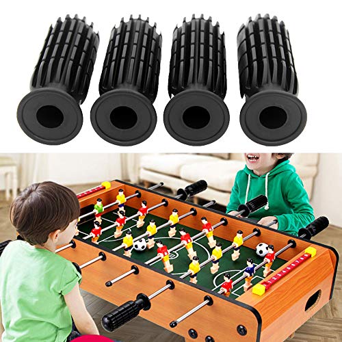 Mirrwin Foosball Grip Mango de Plástico Futbolín Piezas de Agarre de Fútbol de Mesa Reemplazo de Piezas de Agarre de Fútbol Se Adapta para Reemplazar el Agarre de Futbolín 8 PCS Negro