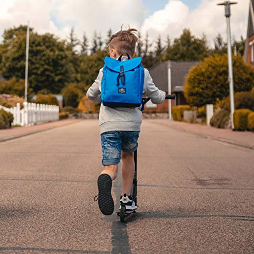 Mochila Infantil Niños y Niñas Azul - Johnny Urban Junior Bolso Liam Hecho de Botellas Pet Recicladas, Mochila para Niños Escolares, Guardería y Colegio, Repelente al Agua y sin BPA