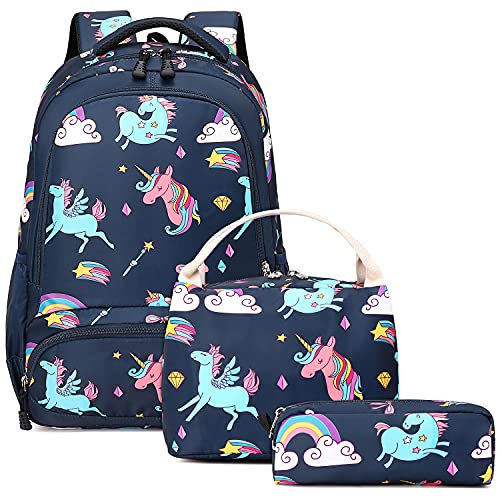 Mochila Niña Unicornio Mochilas Infantiles Girls School Bag Set Mochilas Chicas Niña Bolsas Escolares,Mochilas para Escuela Viaje