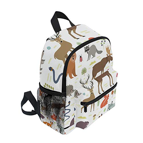 Mochila para niños Forest Animals Kindergarten Preescolar Bolsa para niñas de niños pequeños