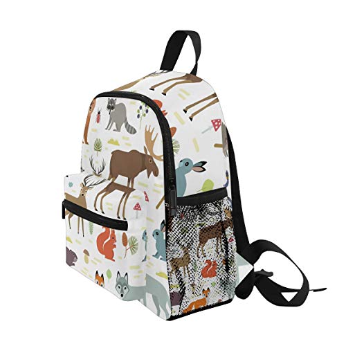 Mochila para niños Forest Animals Kindergarten Preescolar Bolsa para niñas de niños pequeños