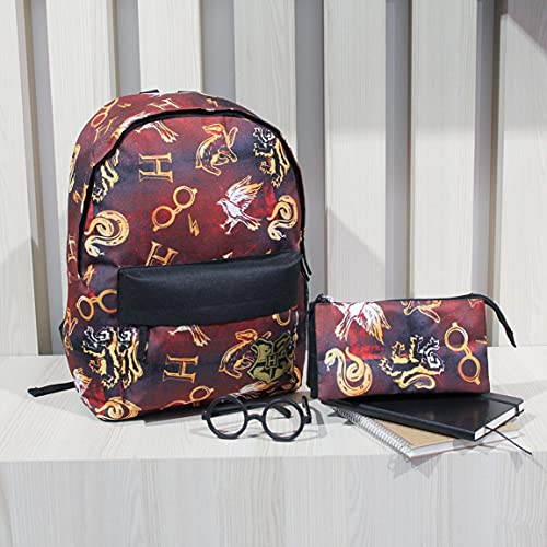 Mochilas, bolsos y papeleria harry potter Estuche Plano Escolar Triple de Harry Potter-Licencia Oficial Warner Bros Studios (ARTESANÍA CERDÁ SL 8427934431434)