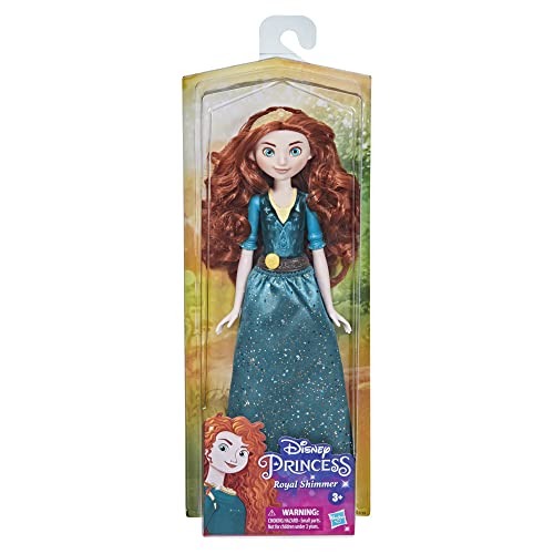 Muñeca de Mérida Royal Shimmer Disney Princess, muñeca con Falda y Accesorios, Juguete para niñas a Partir de 3 años