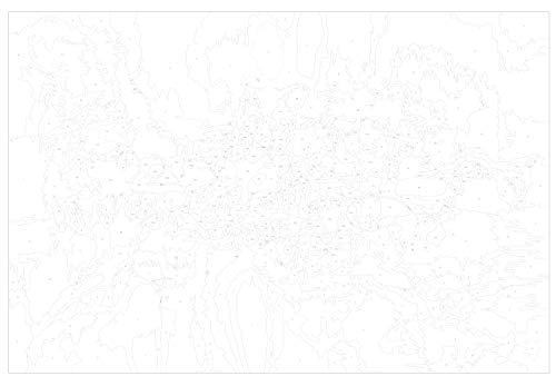 murando Pintura por Números Abstracto Colorido 60x40 cm Cuadros de Colorear por Números Kit para Pintar en Lienzo con Marco DIY Bricolaje Adultos Niños Decoracion de Pared Regalos n-A-1006-d-a