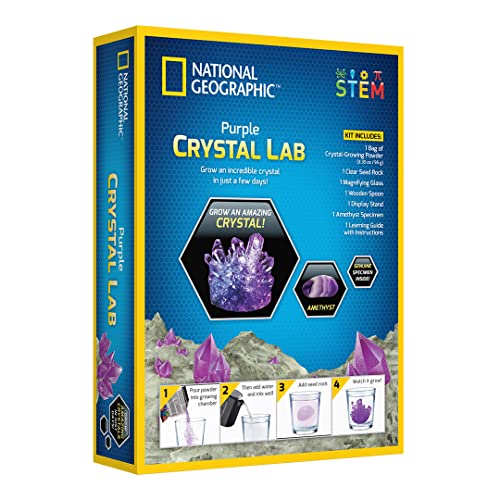 National Geographic Kit de Cultivo de Cristal Morado, Color (NGPCRYSTAL)