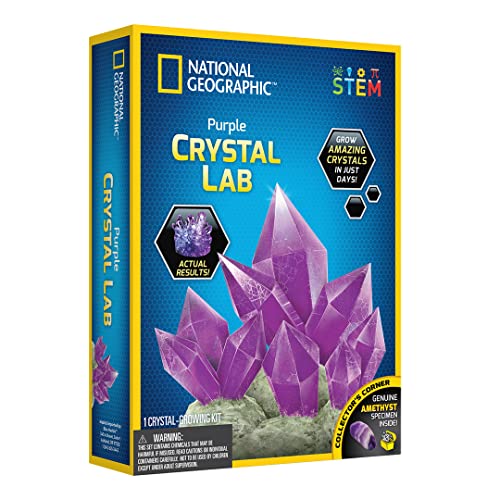 National Geographic Kit de Cultivo de Cristal Morado, Color (NGPCRYSTAL)