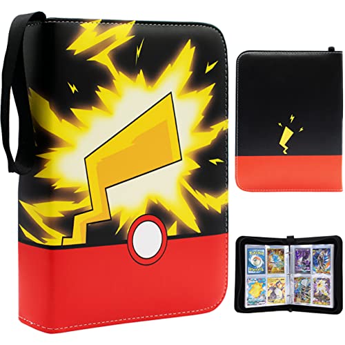 NICEKOOL® Álbum Cartas para Pokémon - Carpeta Pokemon Tarjetas, Álbum Titular Tarjetas para Cartas 2022, Álbum Entrenador Cartas GX EX 50 páginas 400 tarjetas capacidad