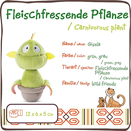 NICI Gisela la Planta carnívora magnético de Juguete 12cm – MagNICI Imán Nevera de Peluche – Peluches de Animales con imanes para tablones de anuncios de Metal y más – Colección Wild Friends GO Green