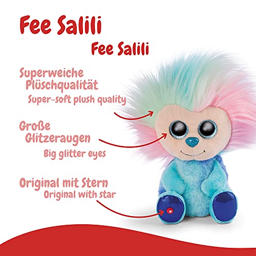 NICI Glubschis: El tierno muñeco de Trapo Original Fee Salili 25 cm - Juguetes de Peluche con Grandes Ojos Brillantes y Peinados Locos, Hada de Peluche Suave esponjosa para abrazar y Jugar, 46897