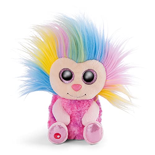 NICI Glubschis: El tierno Trapo Original Fee Azizi 15 cm – Muñecos Grandes Ojos Brillantes y Peinados Locos, Hada de Peluche Suave esponjosa para abrazar y Jugar, Color Rosa/Multicolor (46893)