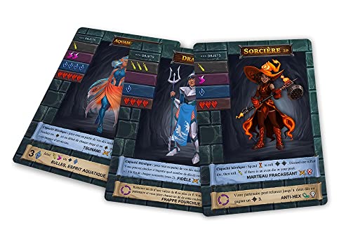 One Deck Dungeon - Lote de 1 abrebotellas para el bosque de las sombras, extensión de abyauas y 1 abrebotellas de color azul