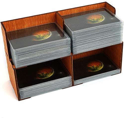 Organizador de madera montado adecuado para juegos de mesa Terraforming Marte – Terraforming Mars Organizador con tablas de jugador para almacenamiento completo Terraforming Mars Expansiones