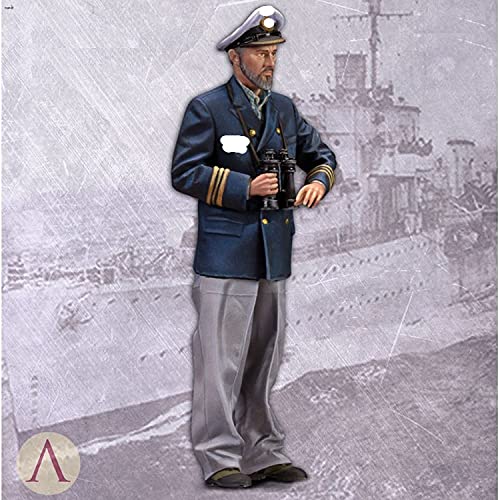 PANGCHENG 1/35 U-Boat Commander, Figura Modelo de Resina Soldier GK, Tema Militar de la Segunda Guerra Mundial, Kit sin Montar y sin Pintar