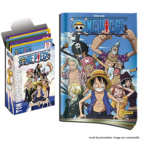 Panini One Piece - Lote de 10 fundas y álbum de pegatinas