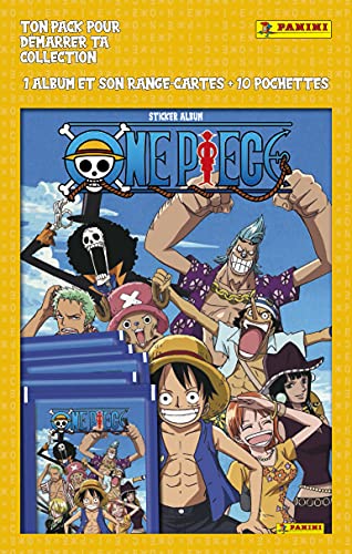 Panini One Piece - Lote de 10 fundas y álbum de pegatinas