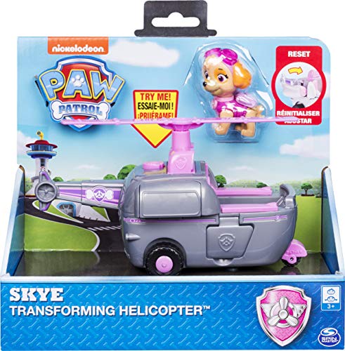 PAW Patrol Skye's Helicóptero Transformador con turbinas abatibles, para Edades de 3 años en adelante