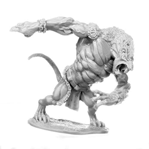 Pechetruite 1 x Giant WERERAT - Reaper Bones Miniatura para Juego de rol Guerra - 77686