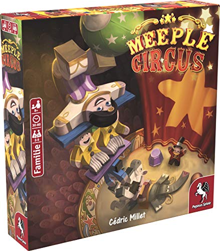 Pegasus Spiele GmbH- Meeple Circus, Color carbón (57022G)