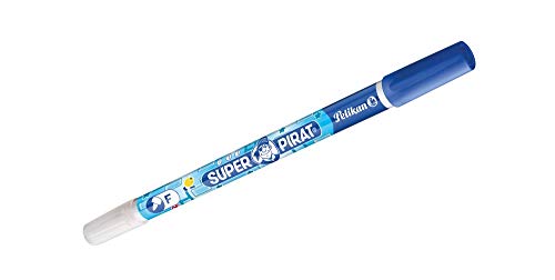 Pelikan 921742 - Corrector bolígrafo Super Pirat 850B de tinta de doble punta, punta de pluma correctora F, 2 piezas, kit escolar