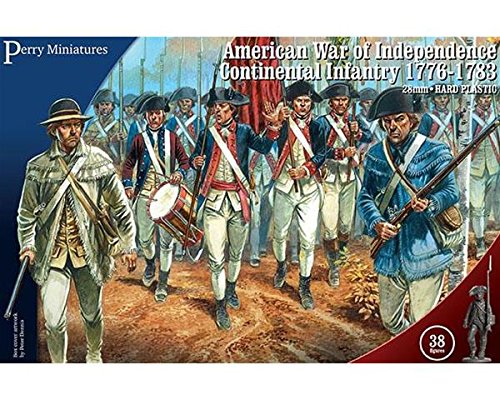 PERRY MINIATURES : 28 mm; Fanteria continental, Guerra de Independencia Americana 1776-1783.