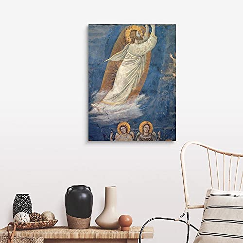 Pintar por Numeros Adultos, Kit de Pintura al óleo de Lienzo DIY para Niños con Pinceles, Pigmento Acrílico,Conjunto Completo de Pinturas para el Hogar — vida de Cristo la ascensión, por Giotto