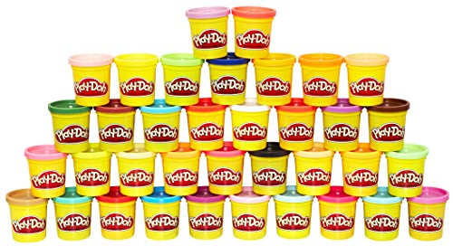 Play-Doh- Mega Pack De 36 Botes Plastilina(Hasbro 36834F02) + Fábrica Loca (Hasbro B5554EU5)