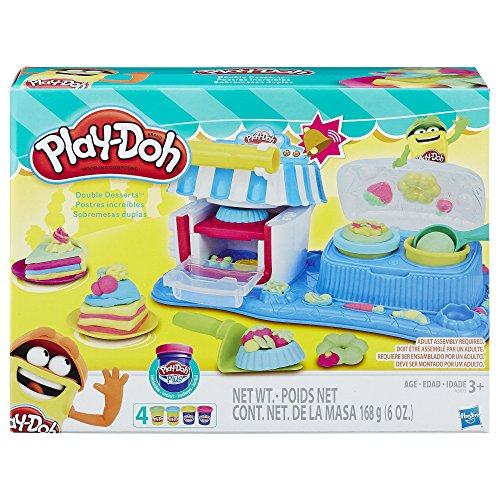 Play-Doh Play-Doh-HAS-A5013-AS00 Sweet Shoppe - Juego de postres Dobles, Multicolor, Talla única (Hasbro A5013)