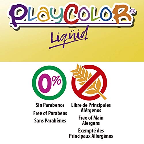 Playcolor Liqüid Basic 40ml - Pintura Tempera - 6 Colores sutidos - 19931