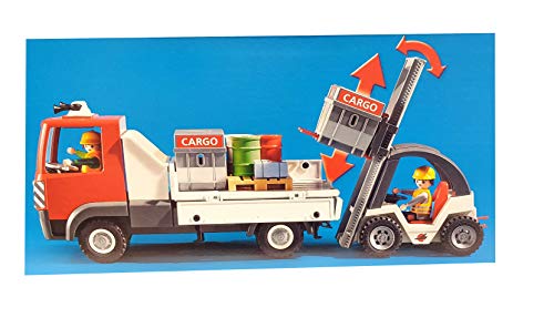 Playmobil 70169 - Juego de pesas para cargo (con tenedor y camión de contenedores)